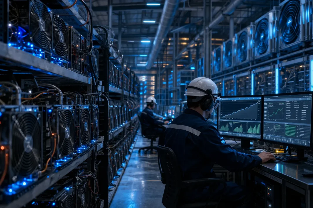 bitcoin-mining-difficulty-new-high-industrial-mining-facility