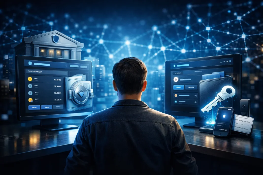 Custodial vs non-custodial wallets comparison for crypto beginners