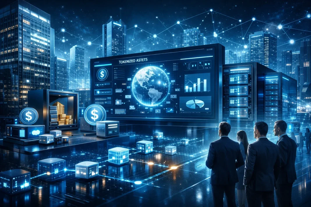 Institutional adoption Web3 shown through stablecoins, tokenized assets, and blockchain settlement infrastructure