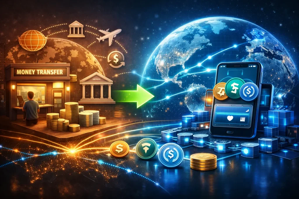Stablecoins for remittances compared with traditional remittance systems