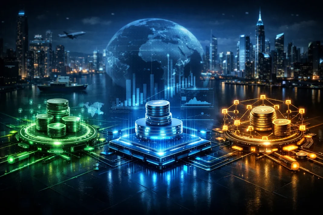 USDT vs USDC vs DAI stablecoin comparison for real-world blockchain payments